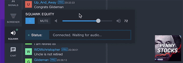 Audio Squawk Benzinga Pro
