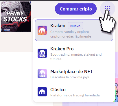 Elegir plataforma Kraken